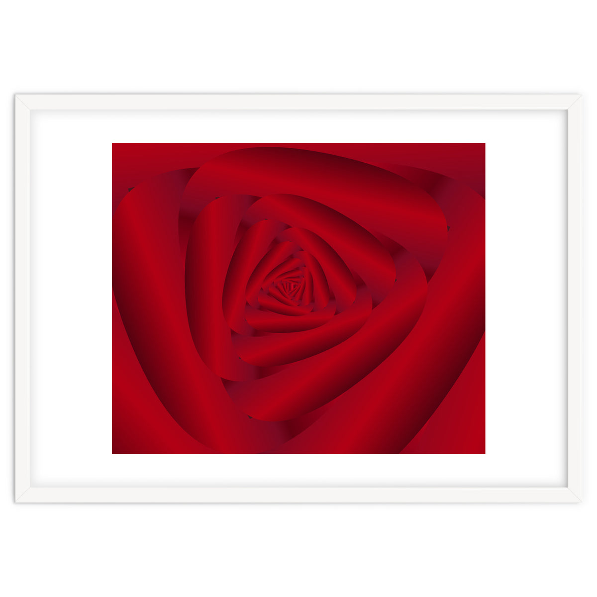 Rose Flower Swirl Art