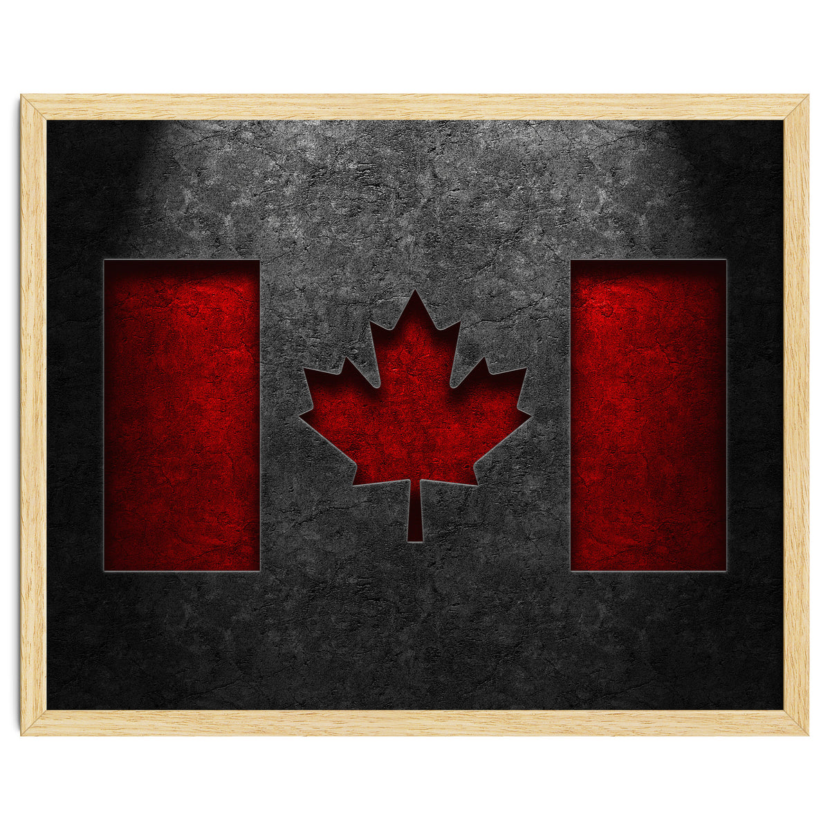 Canadian Flag Stone Texture