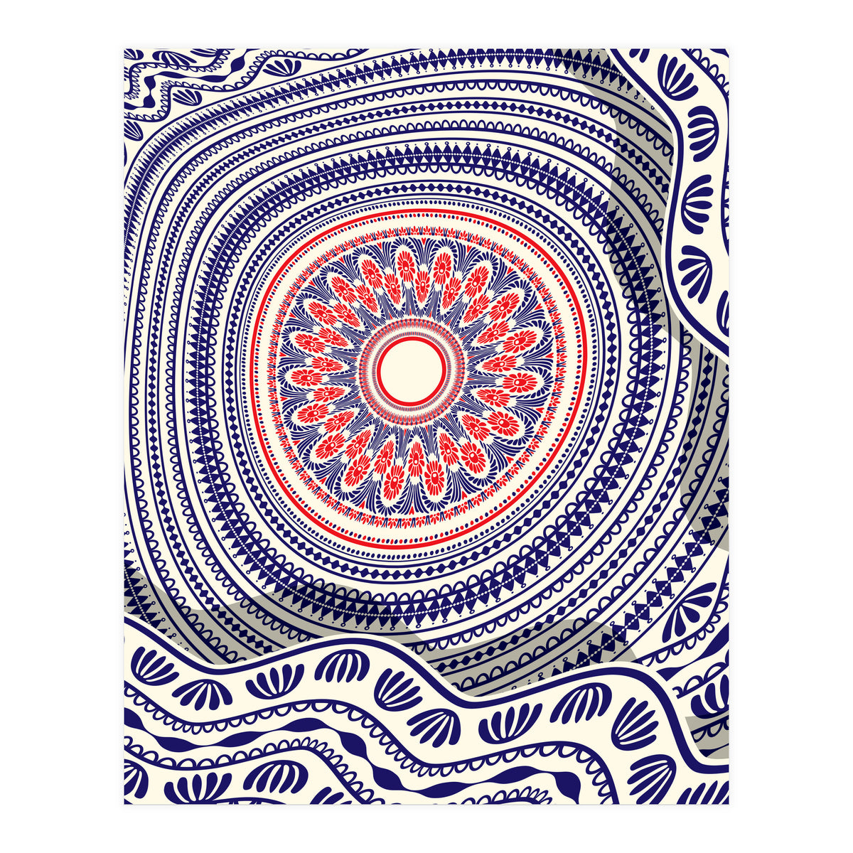 Romanian embroidery background 17 (Print Only)