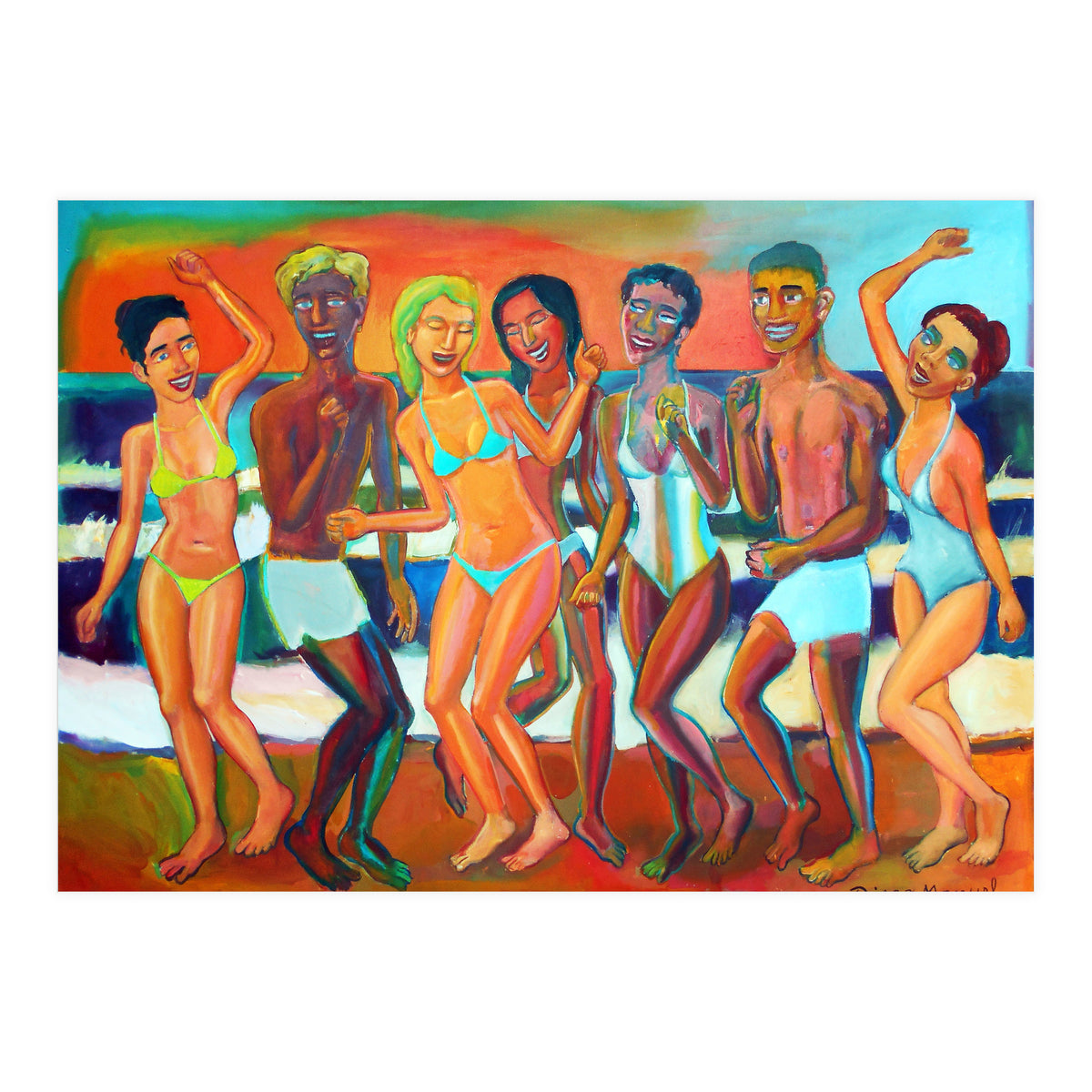 Fiesta En La Playa 7 (Print Only)