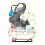 Elephant in the Bath, Funny Bathroom Humour (Print Only) thumbnail