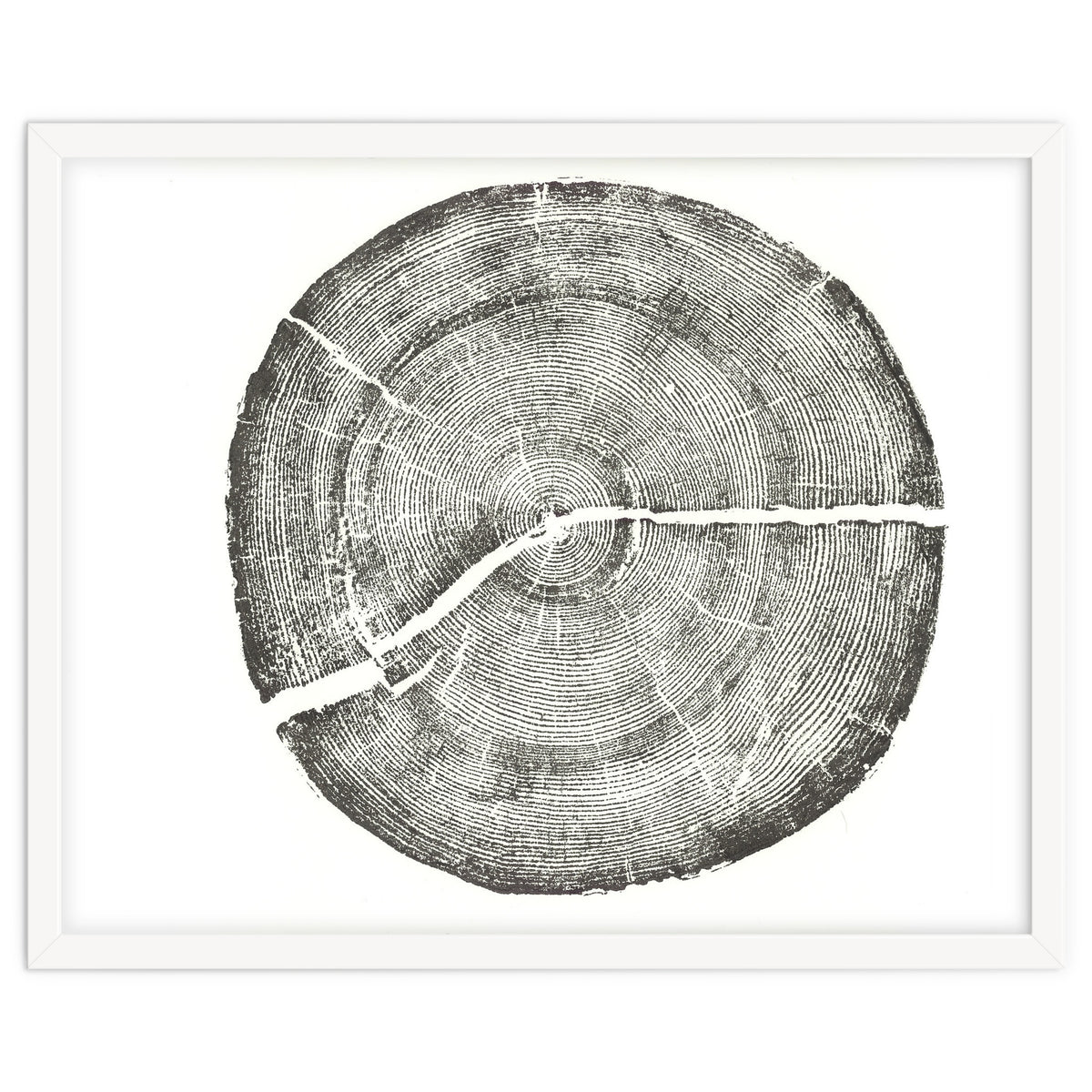 Rock Canyon, Tree Ring Print, Woodblock