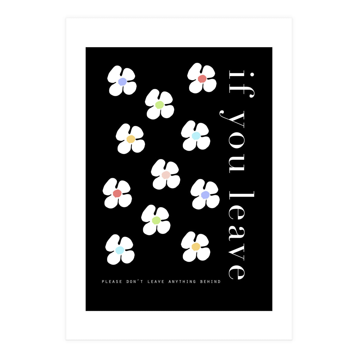 If you leave (Print Only)