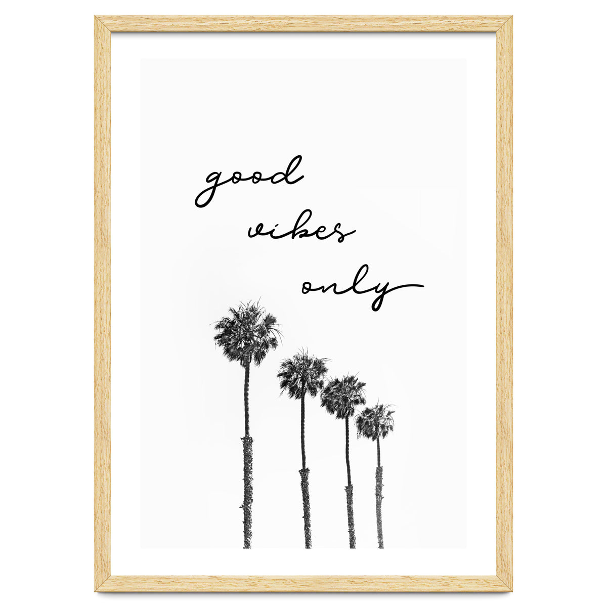 GOOD VIBES ONLY Dreaming under palm trees