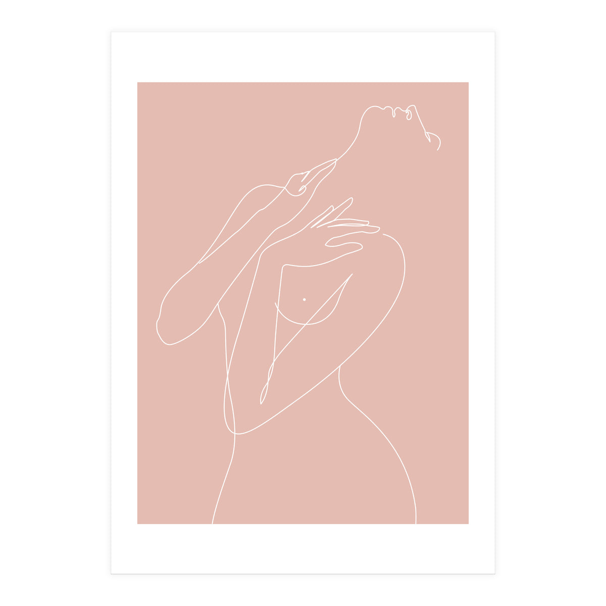wake woman line-pink (Print Only)