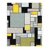 Random Concrete Pattern - Yellow, Blue, Grey (Print Only) thumbnail