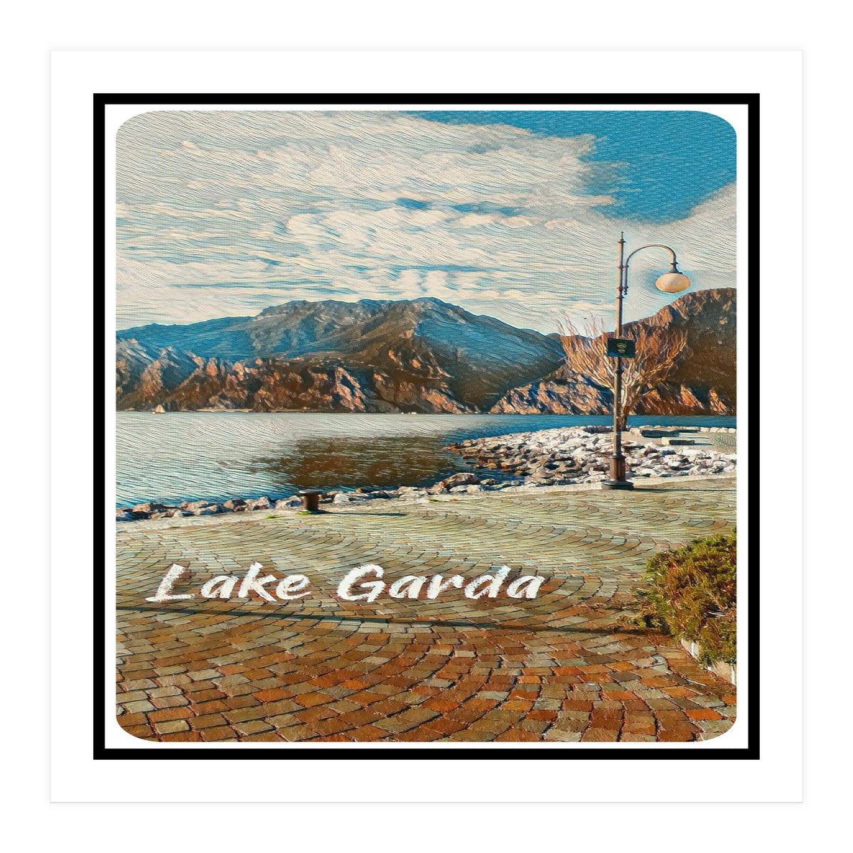 Calm Day On Lake Garda (Print Only)