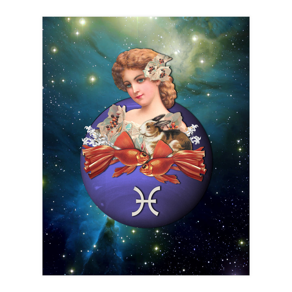 Pisces Zodiac Sign (Print Only)