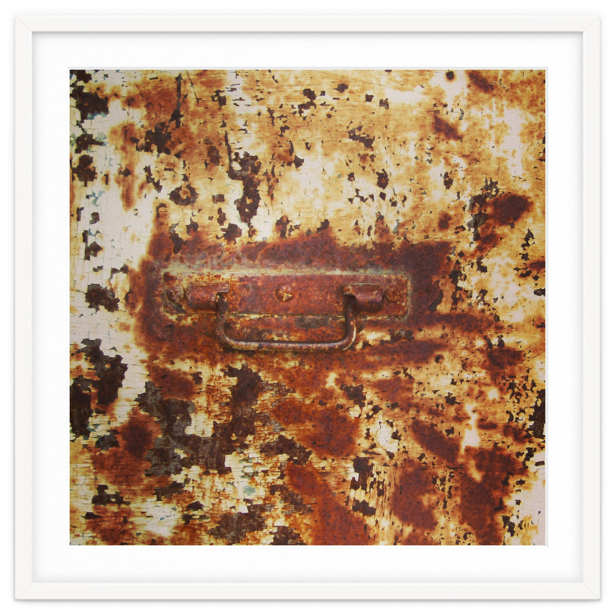 Rusty metal door