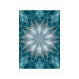 Mandala - Green, White, Rose (Print Only) thumbnail