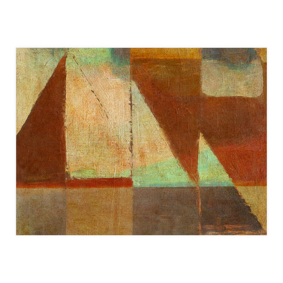 Tramonto Nel Porto (Print Only)