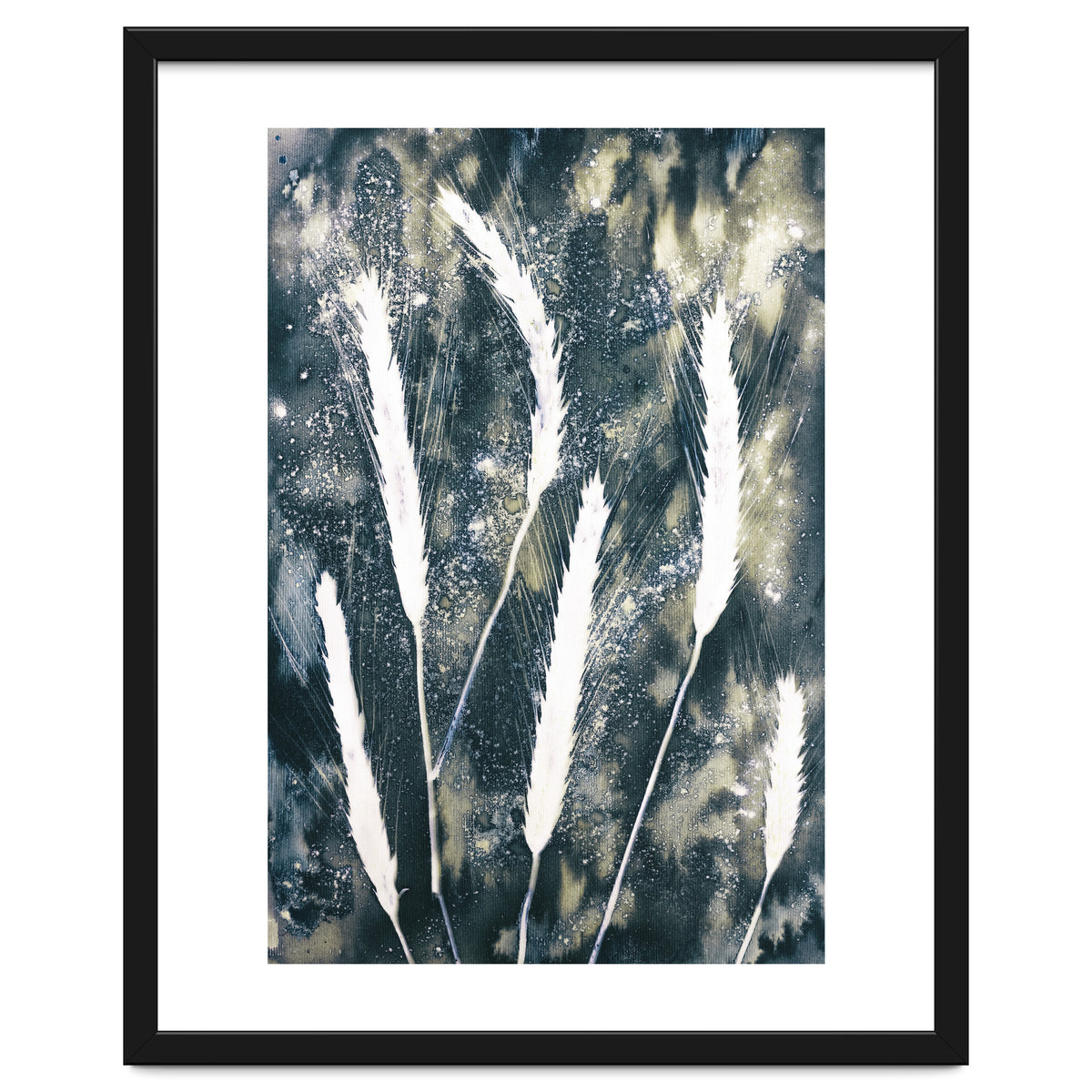 Indigo Blue Botanical Leaves No. 15