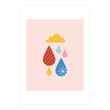 Raindrops And Cloud Rgb (Print Only) thumbnail