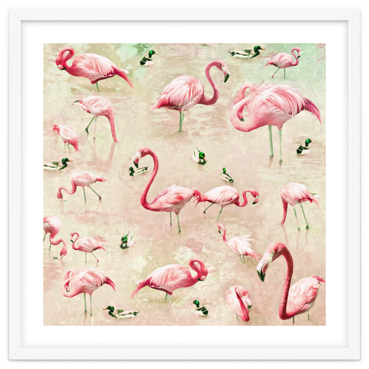 Flamingos Vintage Pink