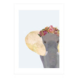 Angelic Boho Elephant Portrait (Print Only) thumbnail