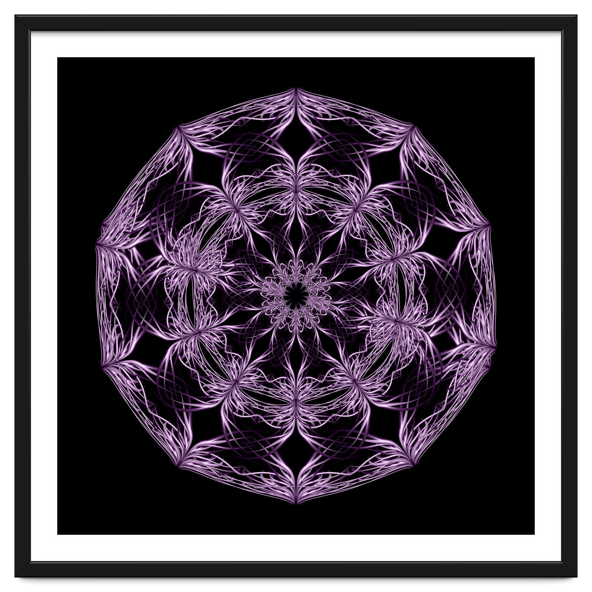 Mandala purple and black