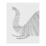 Elephant Grey Poster (Print Only) thumbnail
