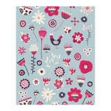 Spring Folk Floral Blue (Print Only) thumbnail