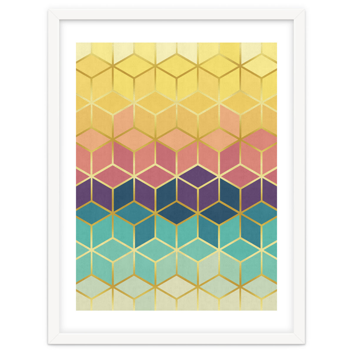 Colorful and golden pattern I