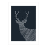 Stag Blue Poster (Print Only) thumbnail