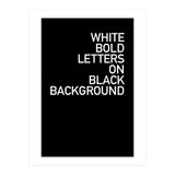 WHITE BOLD LETTERS (Print Only) thumbnail