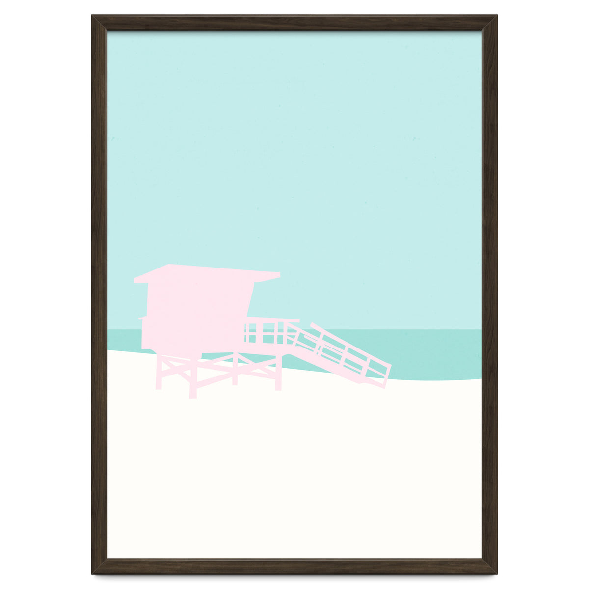 Minimal Lifeguard Tower - Turquoise Coast