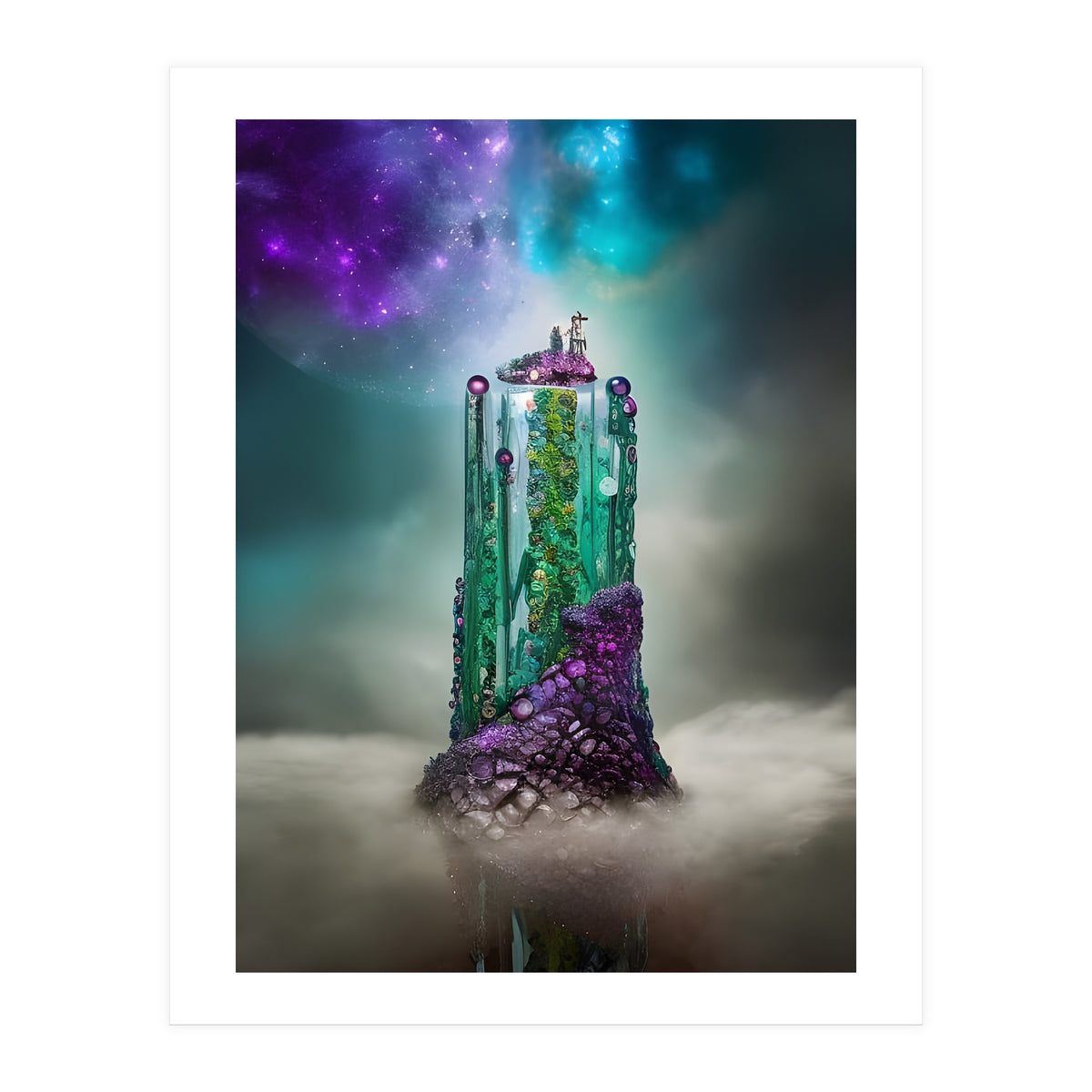 Cosmic Gemstone and Glass \|/ Universe (Print Only)