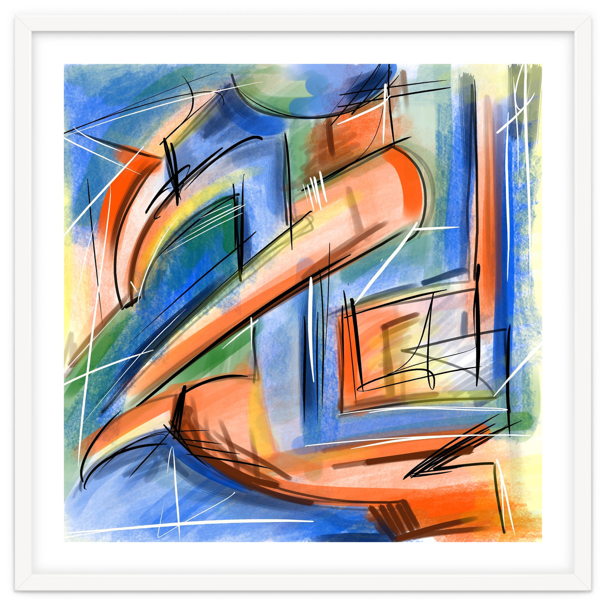 Emersions In Blue And Orange