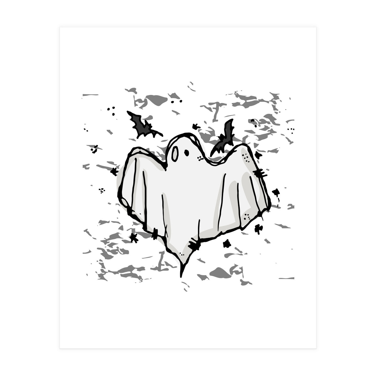 Ghost Scribble sketch (Print Only)