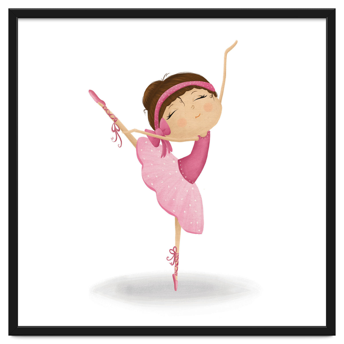 Adorable Ballerina Nursery Print