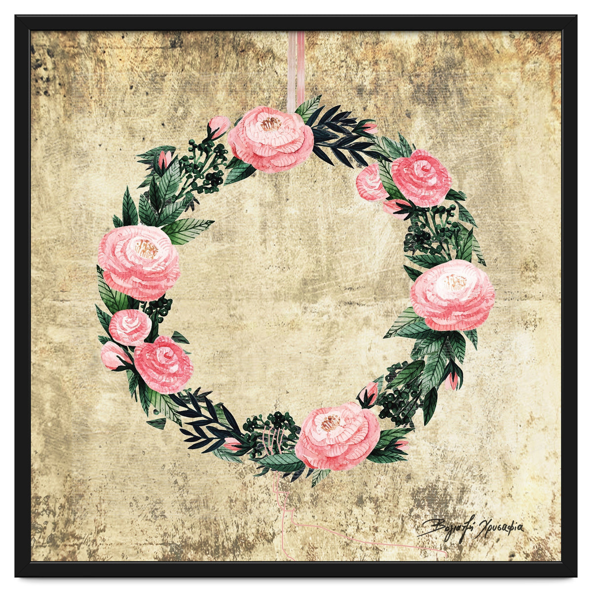 Wreath #Rose Flowers #Royal collection