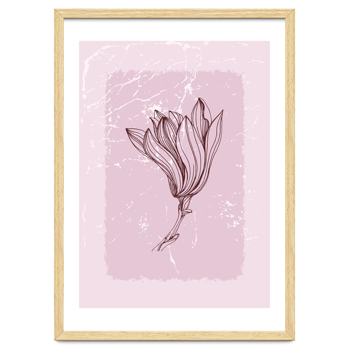 Magnolia Minimal Contemporary Botanical Floral