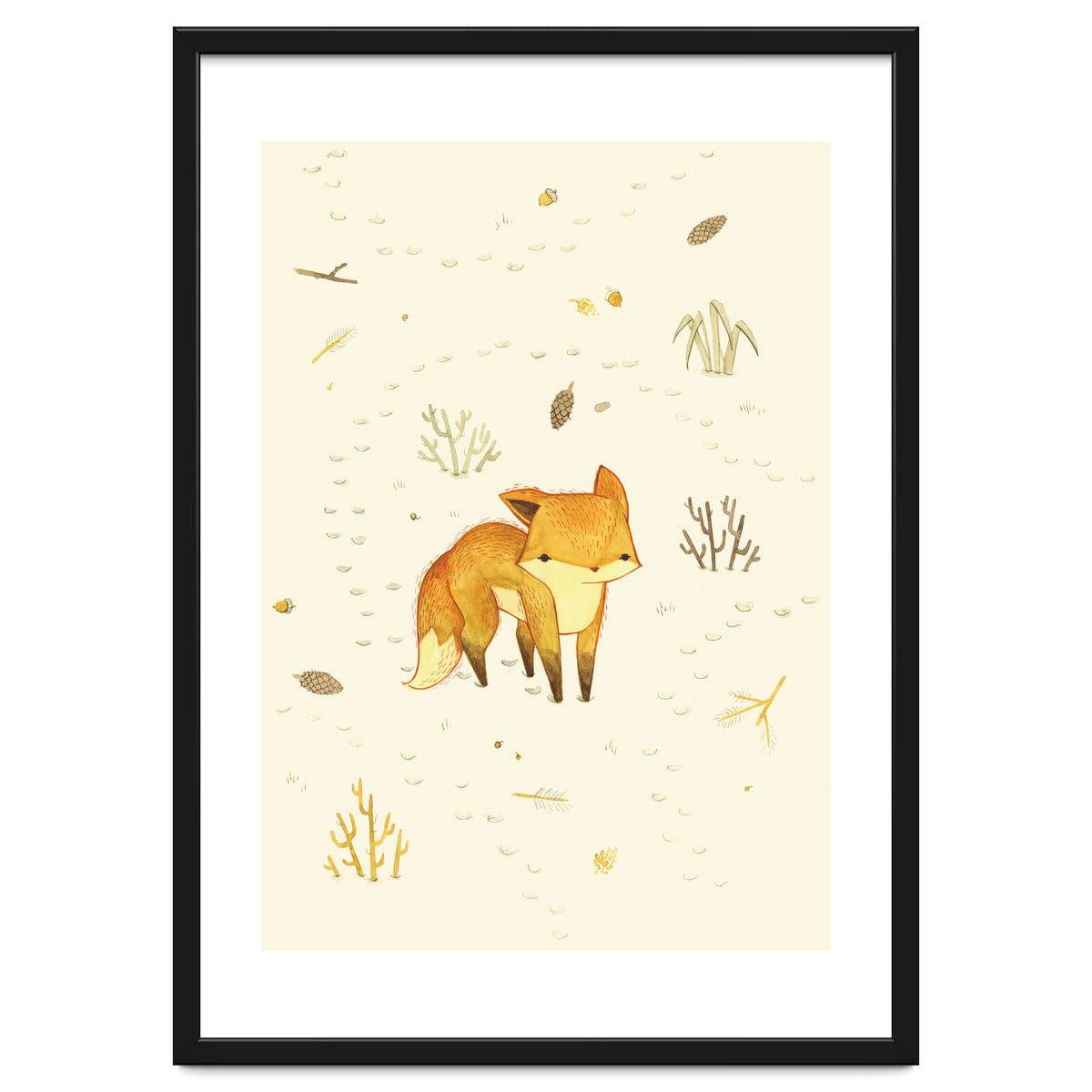 Lonely Winter Fox