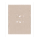 Inhale Exhale Beige Yoga (Print Only) thumbnail