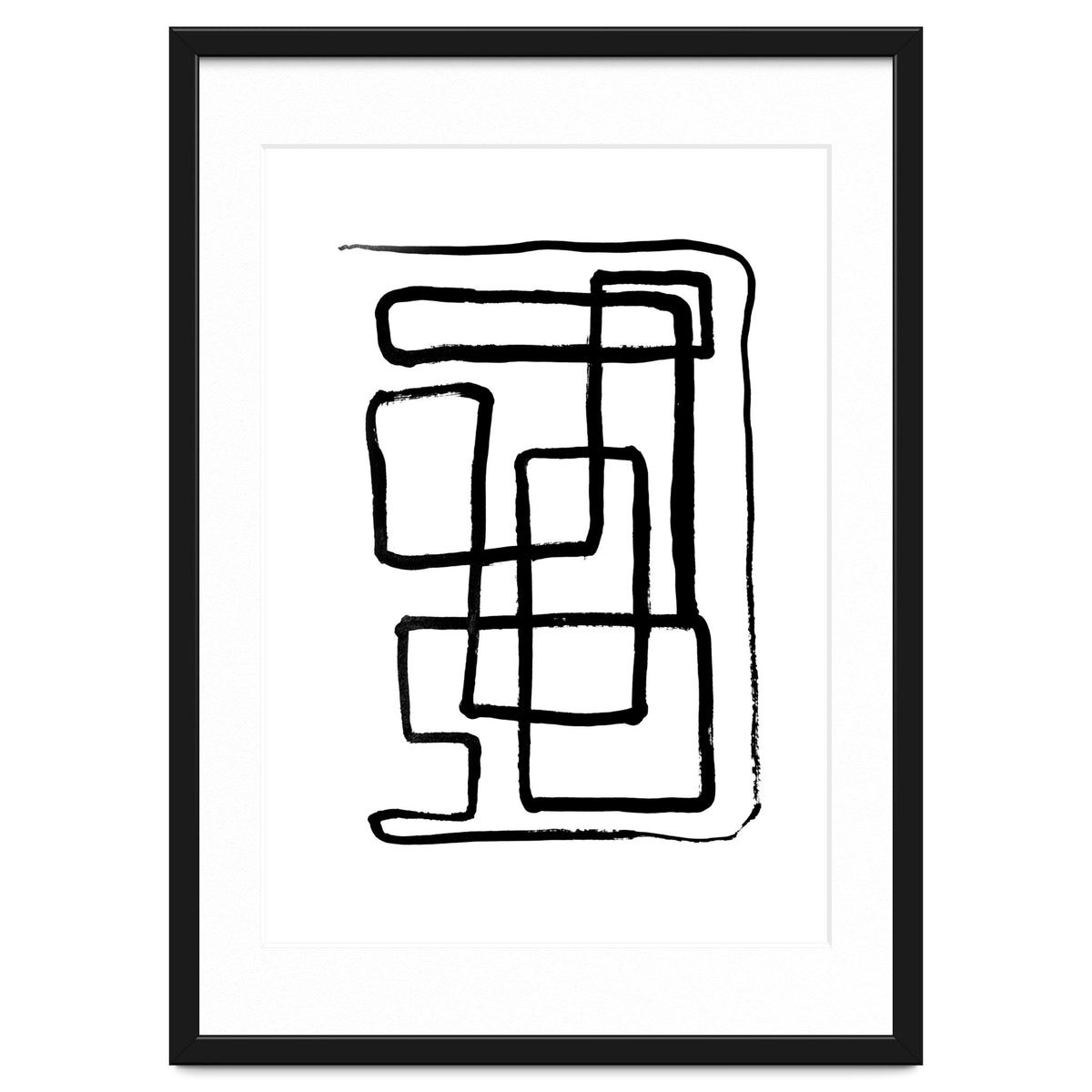 Maze Line Art