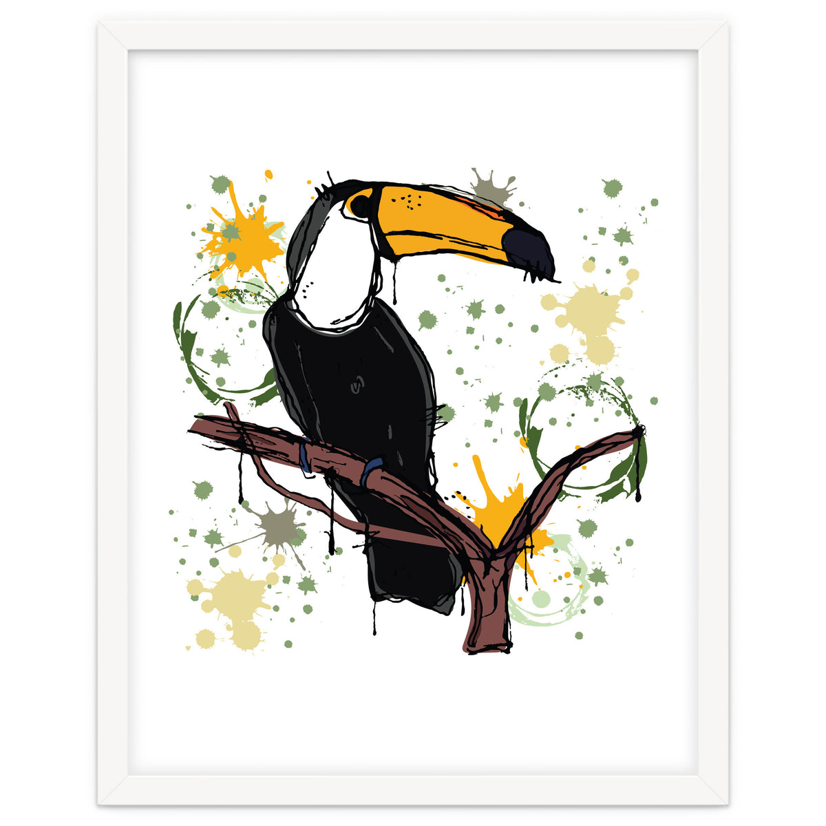 Toucan scribble sketch