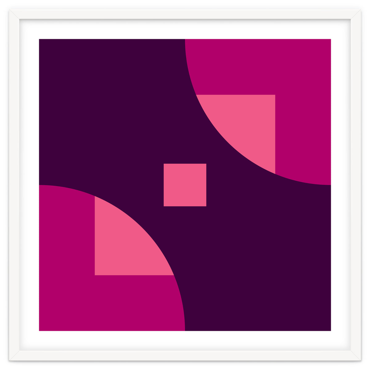 Geometric Shapes No. 1 - purple & pink squares