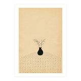 Abstract still life, vase and plants (Print Only) thumbnail