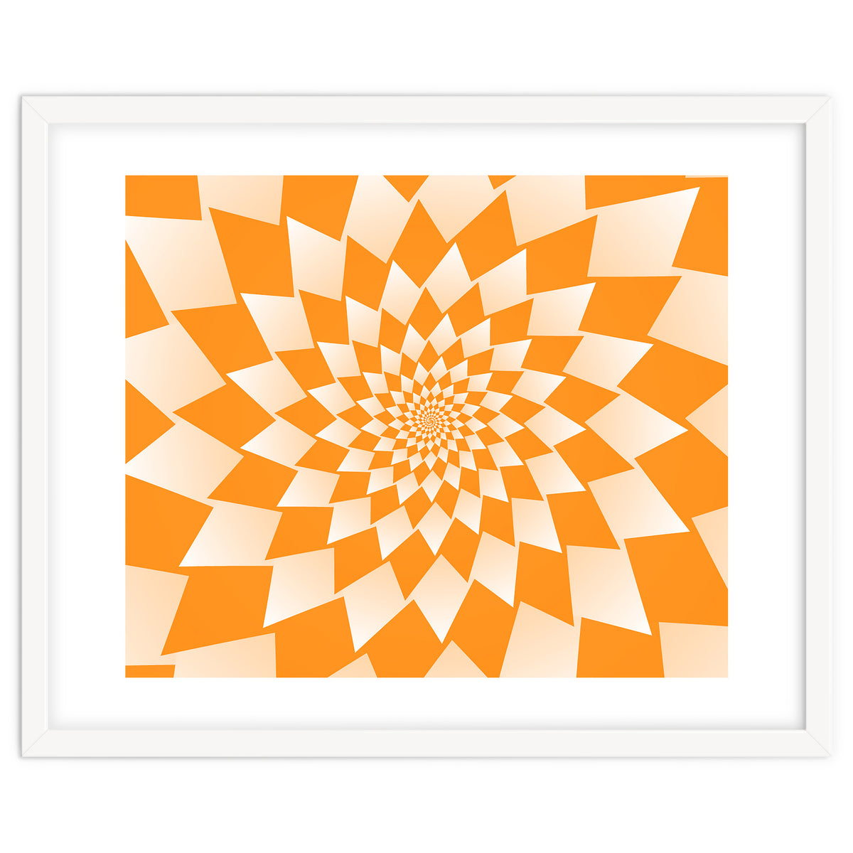 Abstract Orange Geometric