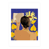 You're never alone when lost in the magic of a book, Bohemian Reader Botanical, Nude Plant Lady (Print Only) thumbnail