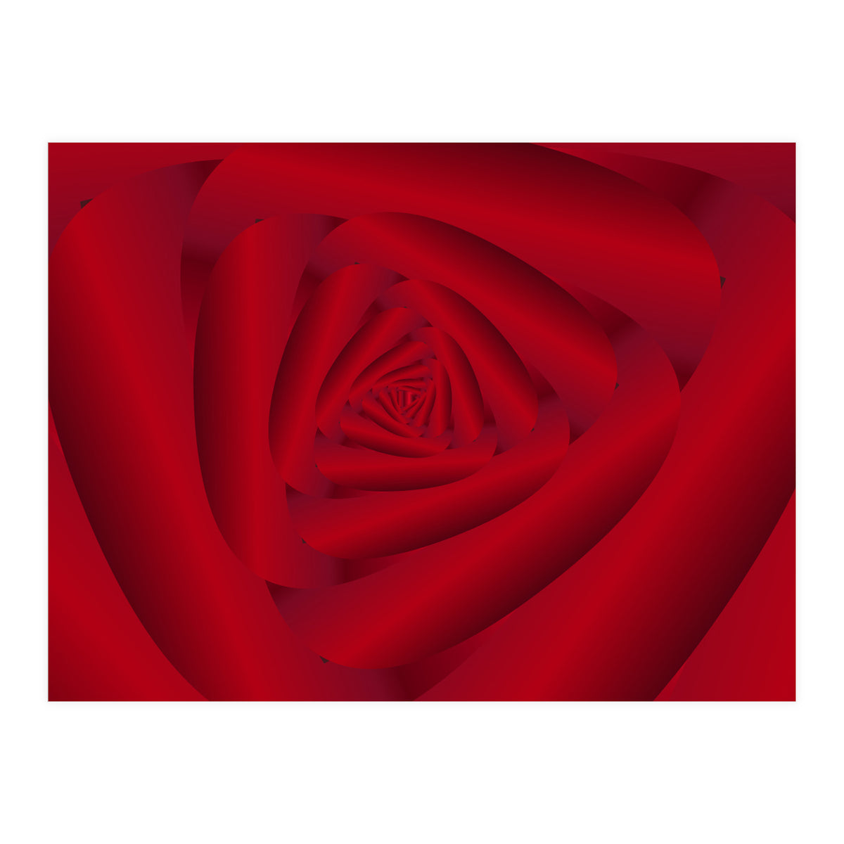 Rose Flower Swirl Art (Print Only)