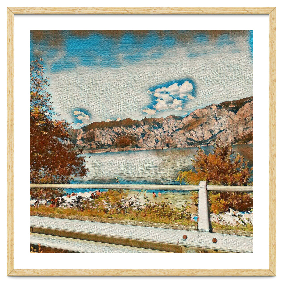 Sunny Garda Lake, italy.