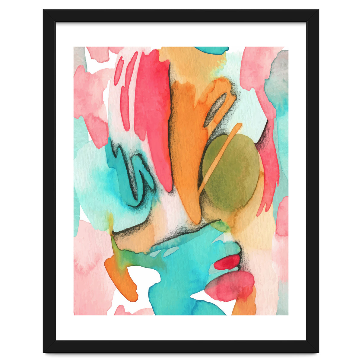 Abstract Watercolor Art