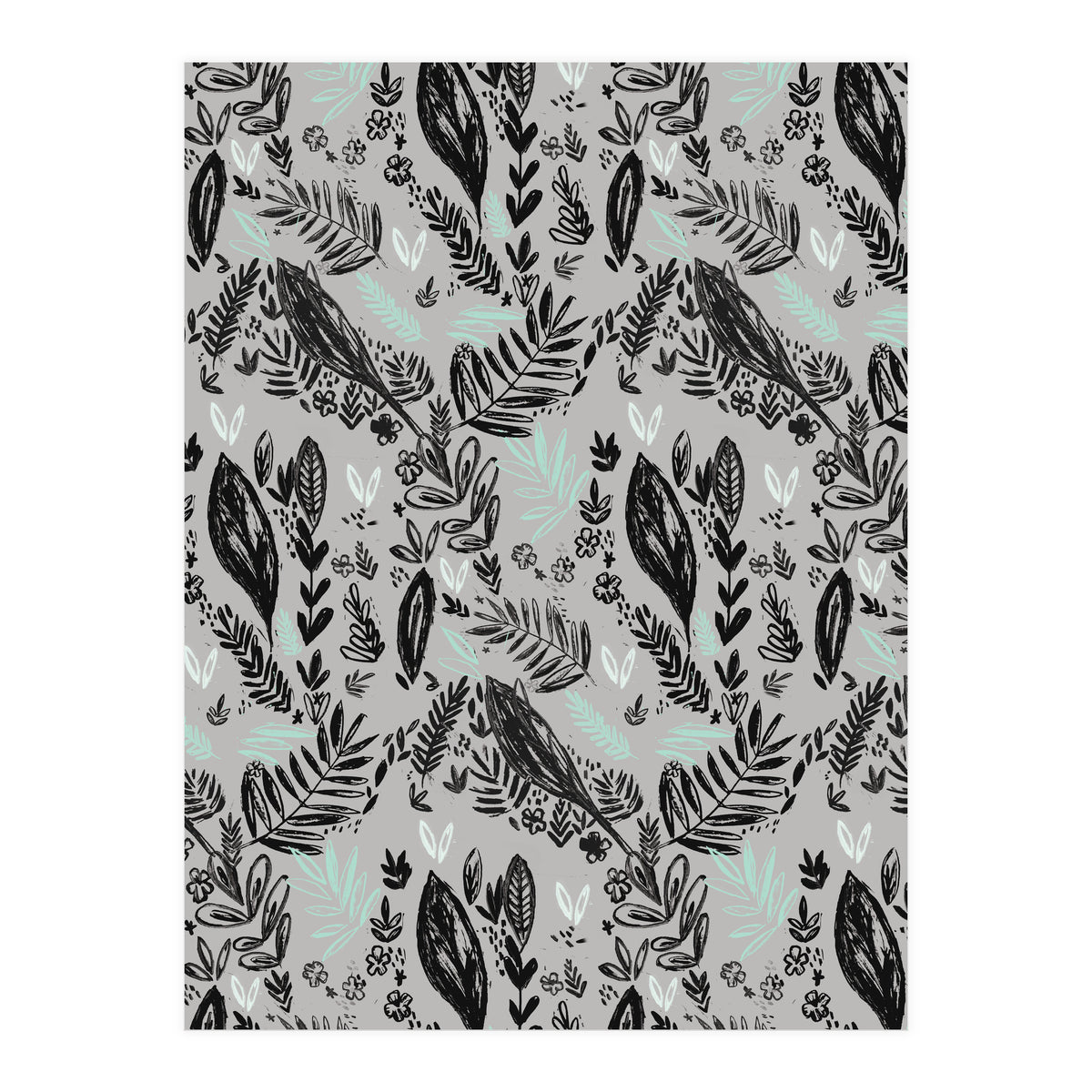 Inky Jungle Pattern (Print Only)