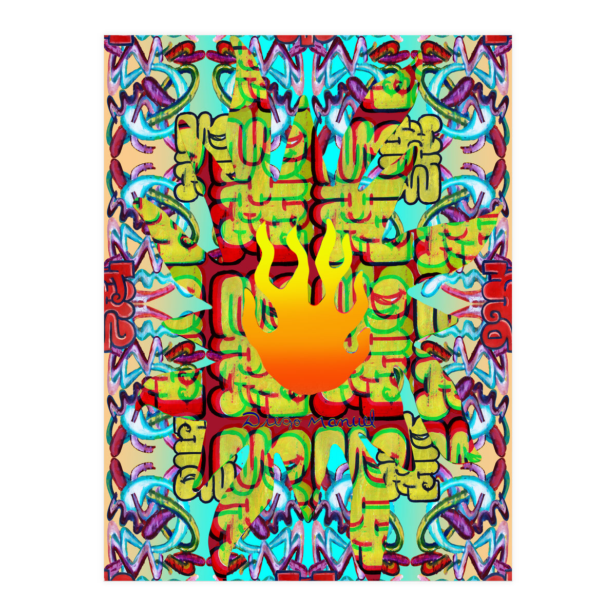 Fuego Y Graffiti 36 (Print Only)