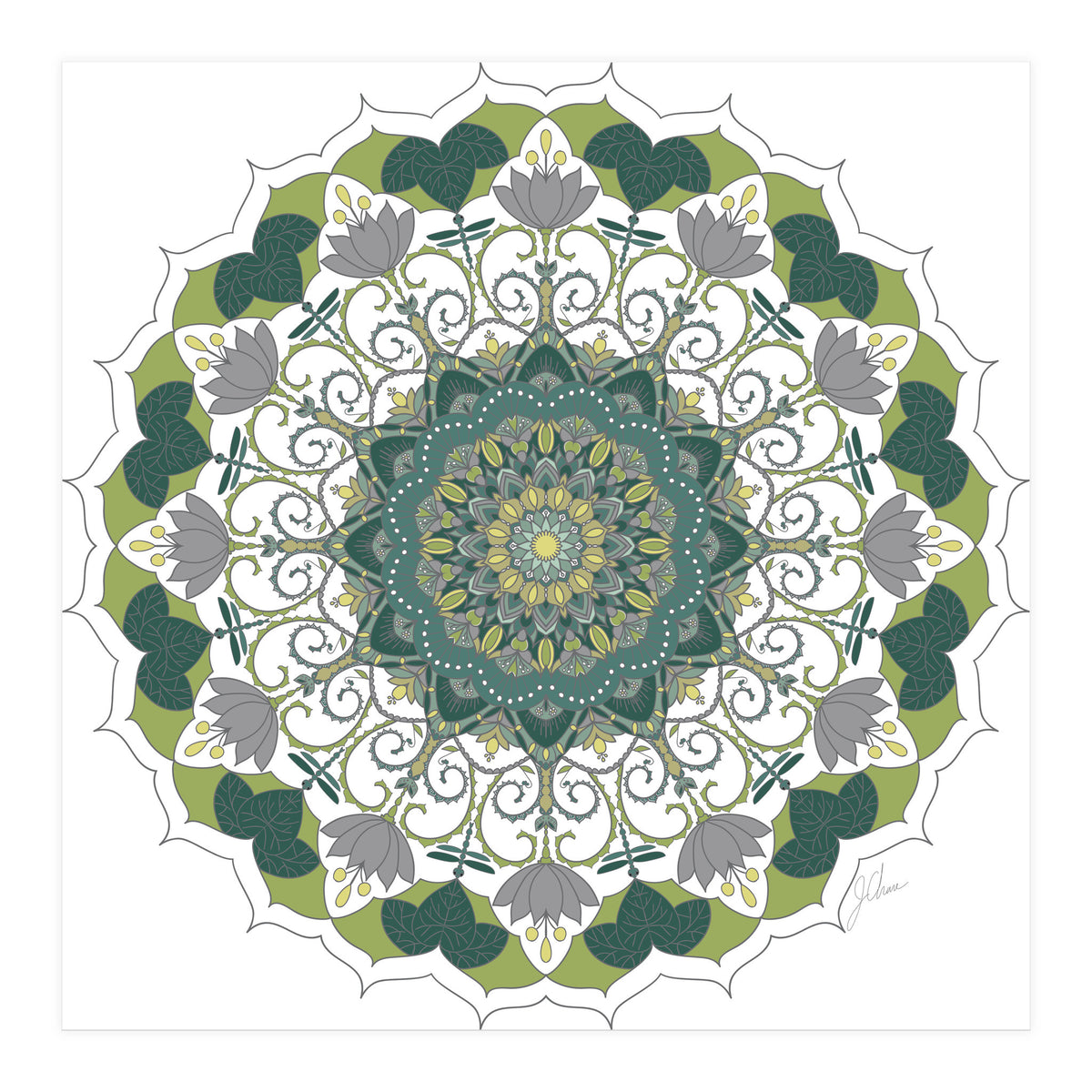 Elegant Mandala (Print Only)