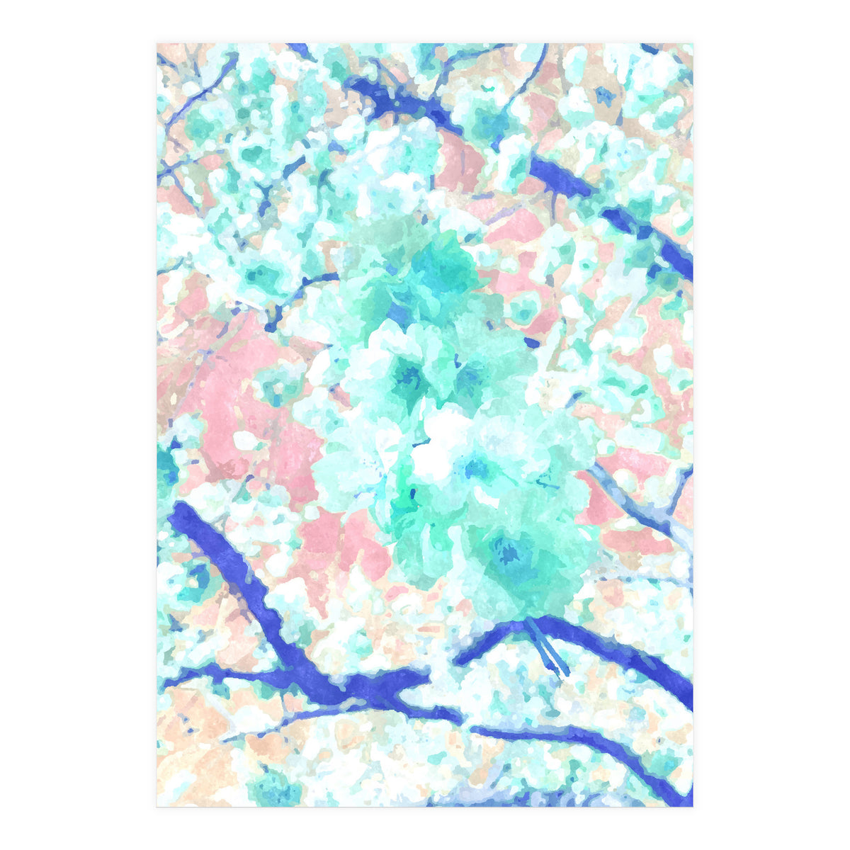 Japanese Blossom Pastel (Print Only)