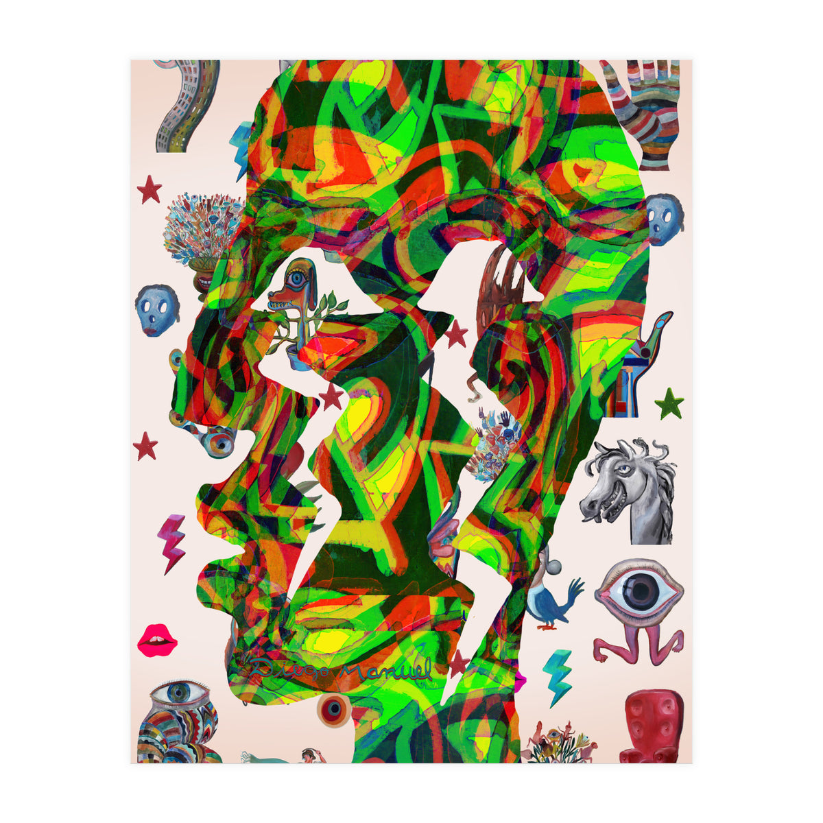 Perfil Con Rayos B 1 (Print Only)