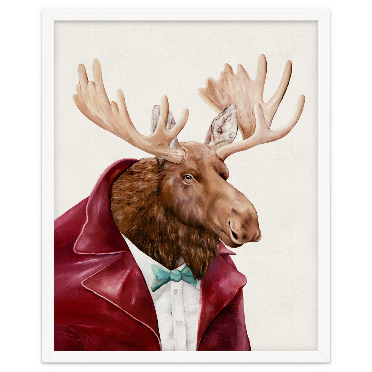 Moose In Maroon