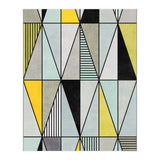 Colorful Concrete Triangles - Yellow, Blue, Grey (Print Only) thumbnail